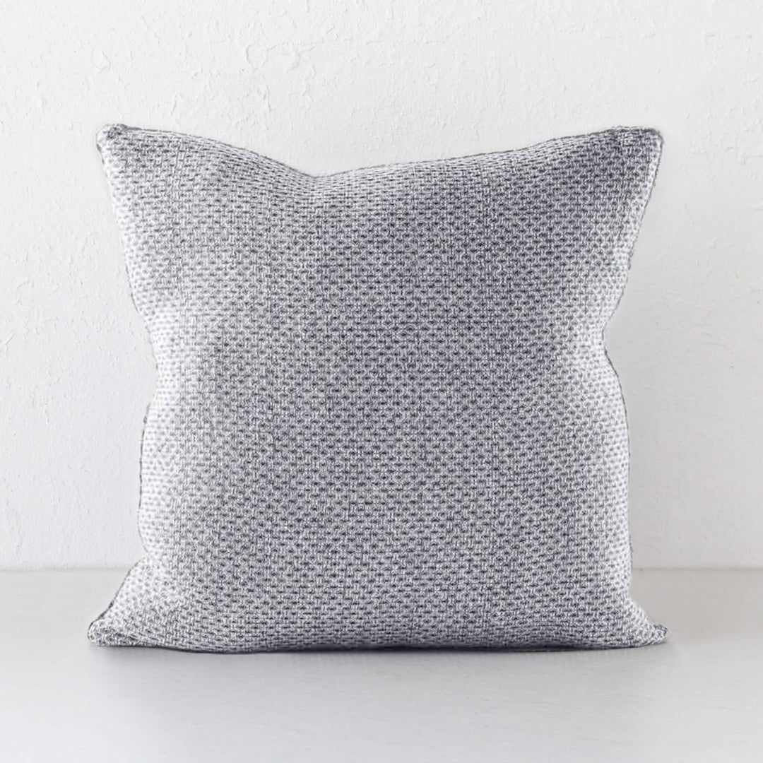 SORRENTO LINEN CUSHION BACK VIEW | 50 X 50 | REVERSIBLE NAVY