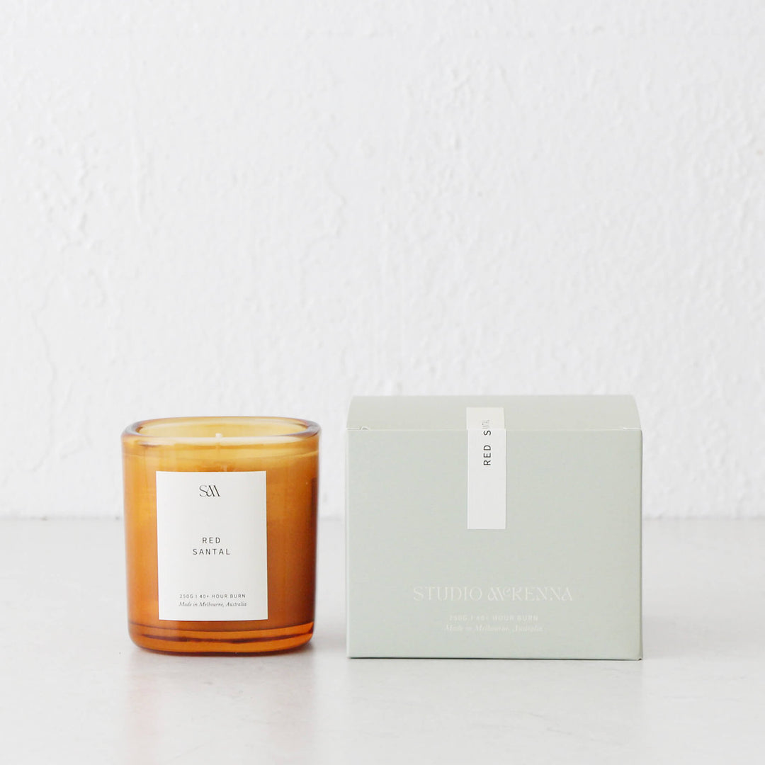 STUDIO MCKENNA  |  SIGNATURE SCENTED 250G CANDLE  |  RED SANTAL