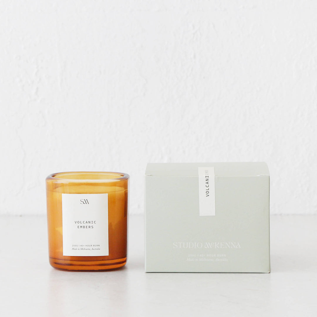 STUDIO MCKENNA  |  SIGNATURE SCENTED 250G CANDLE  |  VOLCANIC EMBERS