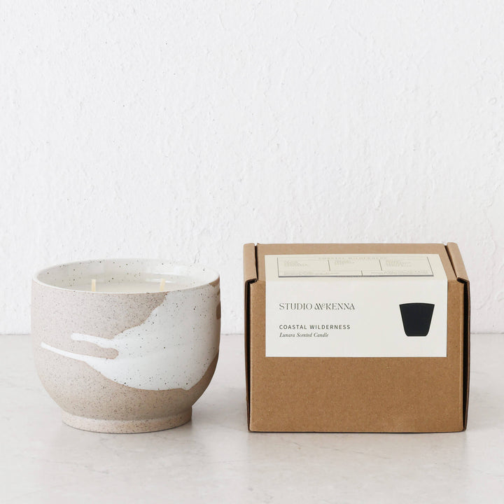 STUDIO MCKENNA  |  LUNARA SCENTED 600G CANDLE  |  COASTAL WILDERNESS