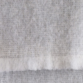 ST ALBANS ALPACA THROW RUG  |  HEATHER | GREY WHITE