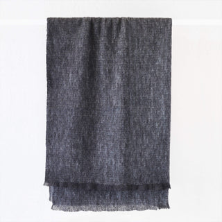 ST ALBANS ALPACA BLANKET THROW  |  PEPPER GREY