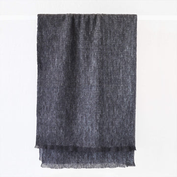 ST ALBANS ALPACA BLANKET THROW  |  PEPPER GREY