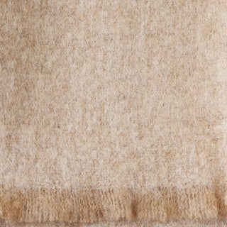 ST ALBANS ALPACA BLANKET THROW  |  WALNUT BEIGE BROWN