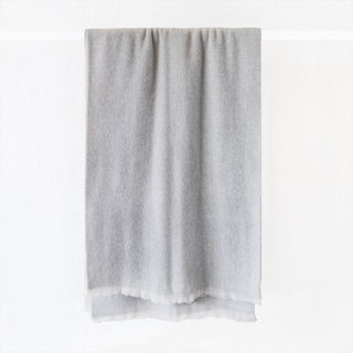 ST ALBANS ALPACA THROW RUG  |  HEATHER | GREY WHITE