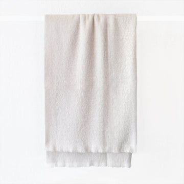 ST ALBANS ALPACA THROW RUG | OYSTER