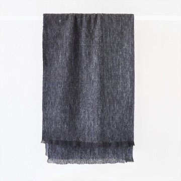 ST ALBANS ALPACA BLANKET THROW  |  PEPPER GREY