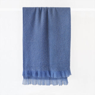 ST ALBANS MOHAIR THROW RUG  |  BONDI BLUE