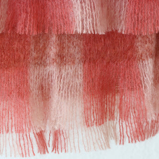 ST ALBANS MOHAIR THROW RUG  |  JAZZ PINK