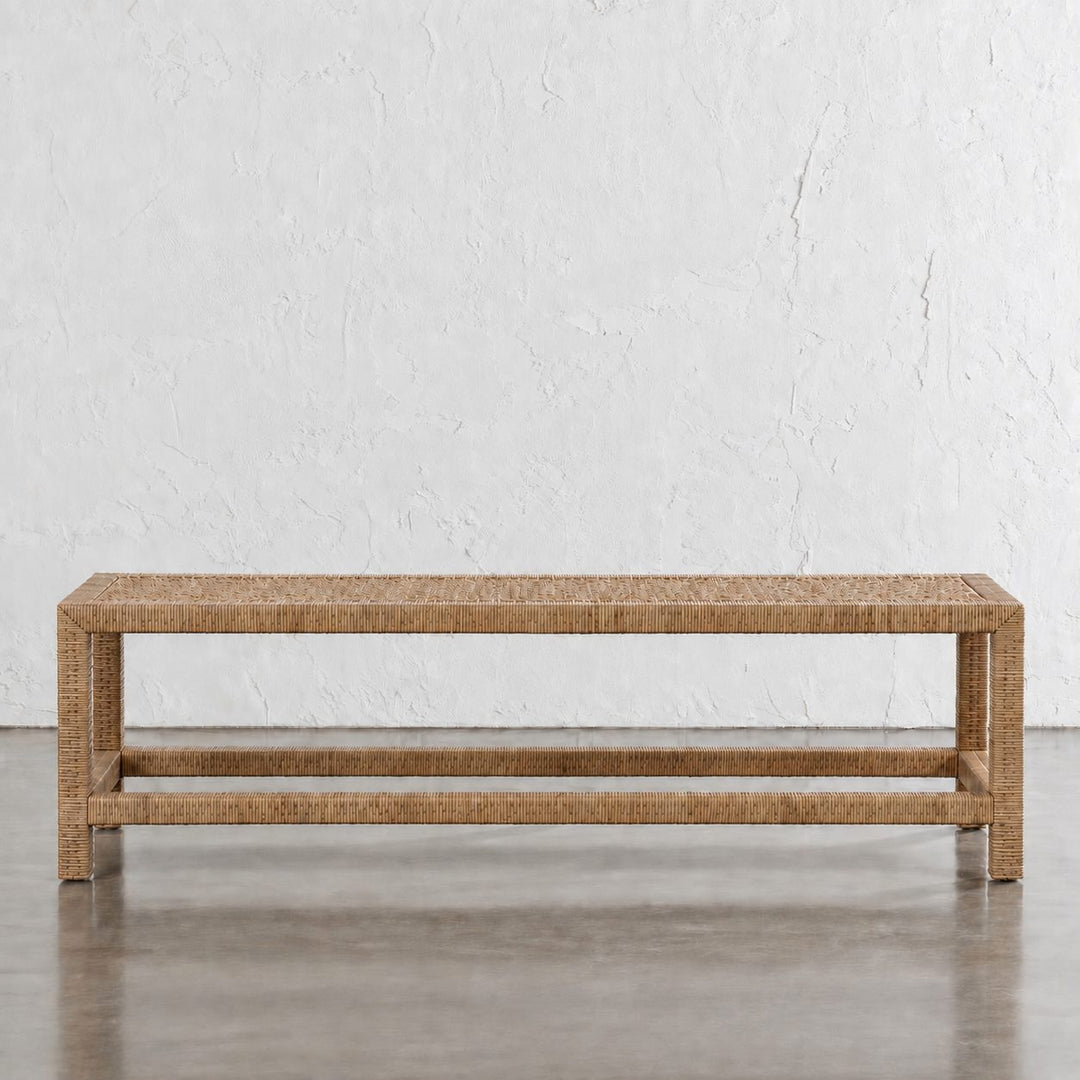 SAN AUGUSTINE RATTAN HERRING WEAVE  |  BENCHES  |  NATURAL RATTAN
