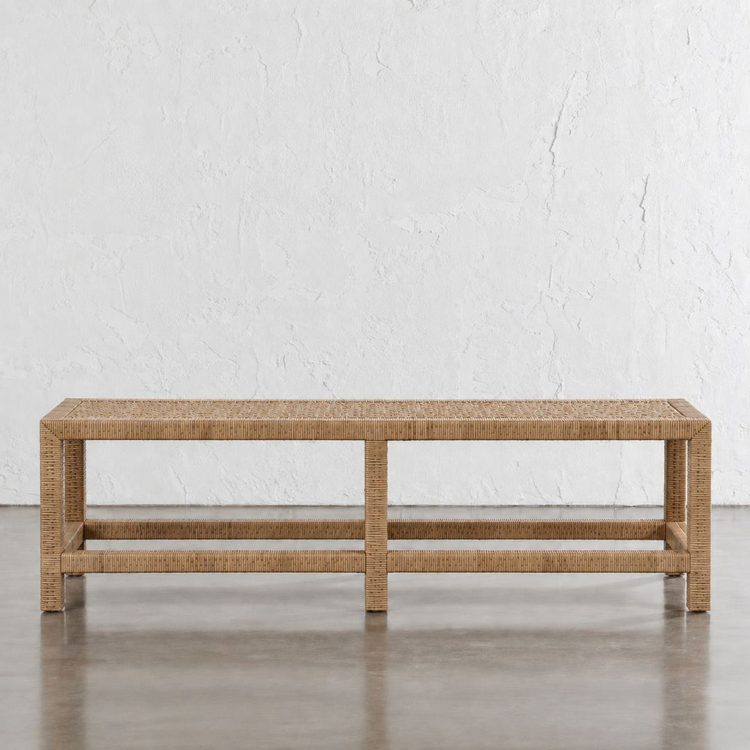 SAN AUGUSTINE RATTAN HERRING WEAVE  |  BENCHES  |  NATURAL RATTAN