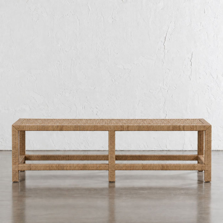 SAN AUGUSTINE RATTAN HERRING WEAVE  |  BENCHES  |  NATURAL RATTAN