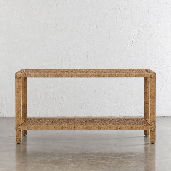 SAN AUGUSTINE RATTAN HERRING WEAVE  |  HALL TABLES  |  NATURAL RATTAN
