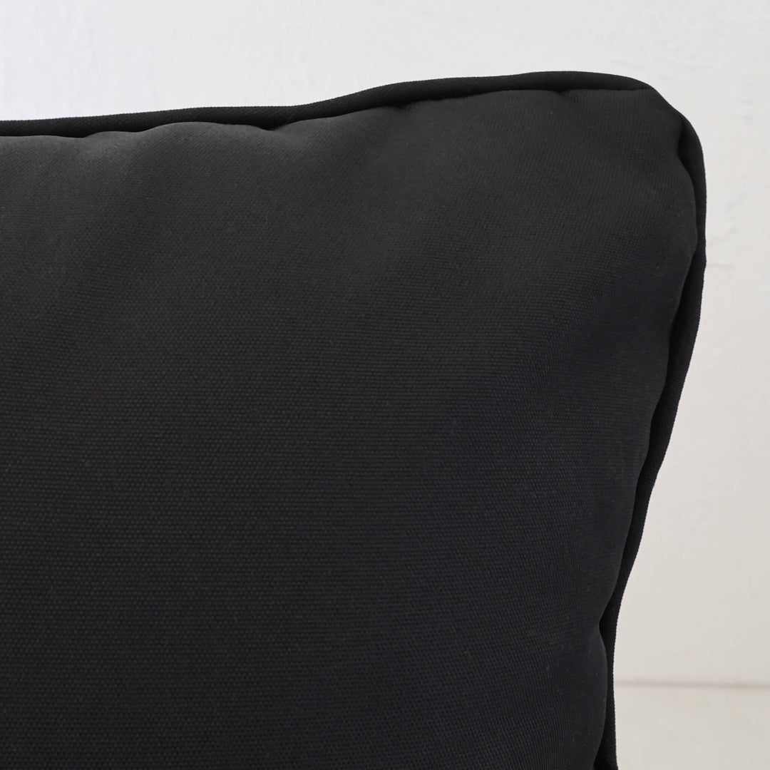 SAN ANDREAS OUTDOOR SCATTER CUSHION BUNDLE X2  |  50X60  |  BLACK NOIR