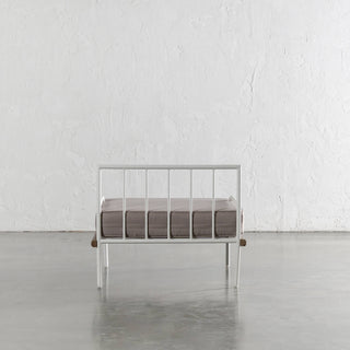 SAN ANDREAS OUTDOOR ARMCHAIR BACK VIEW  |  BALSA STONE + TEAK