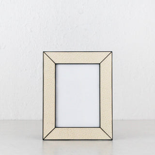 RATTAN WEAVE FRAME  |  5X7  |  BLACK EDGE