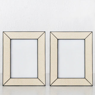 RATTAN WEAVE FRAME BUNDLE X2  |  5X7  |  BLACK EDGE