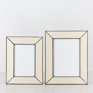 RATTAN WEAVE FRAME BUNDLE |  4X6 + 5X7  |  BLACK EDGE