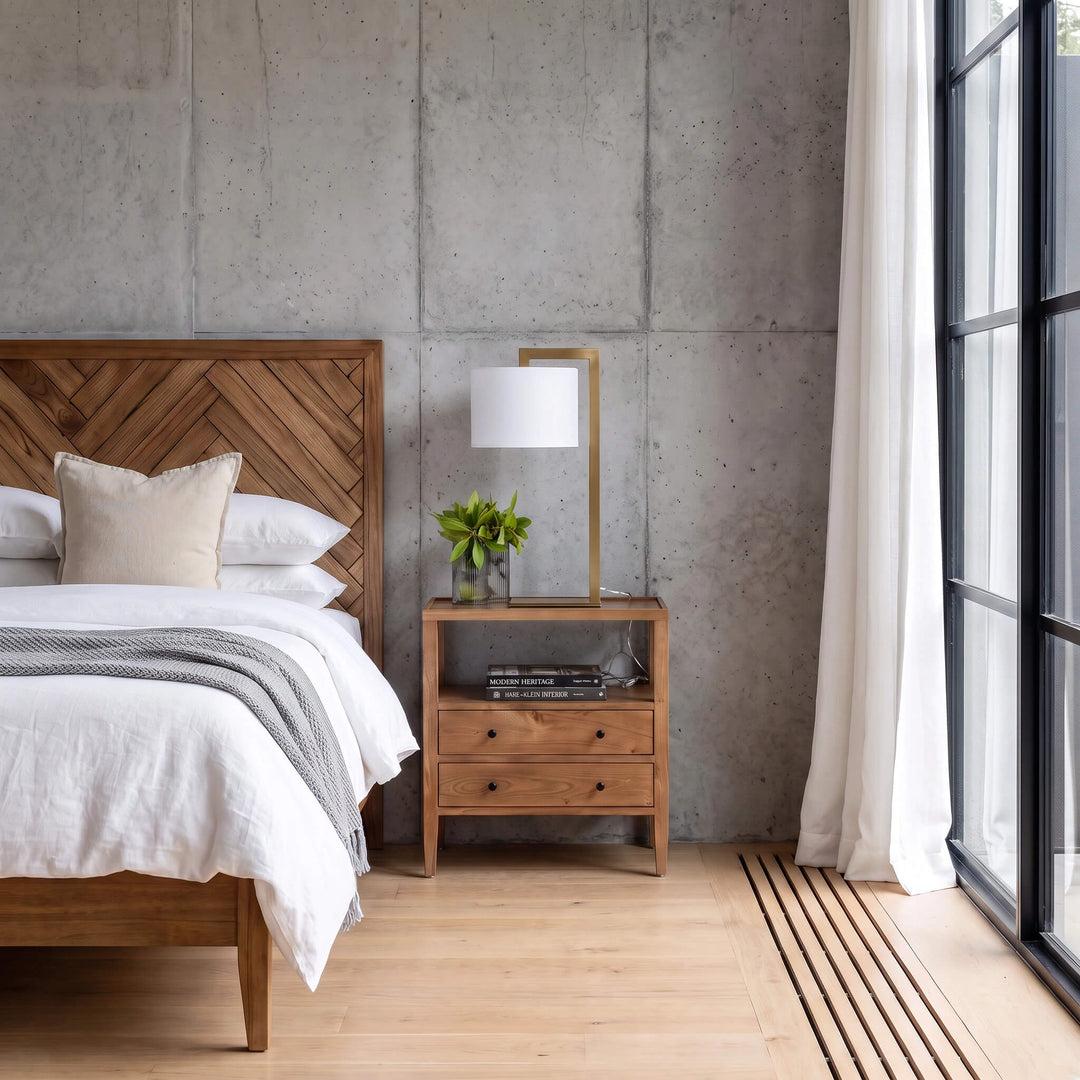 SANTANA TABLE LAMP  |  66CM  |  ANTIQUE BRASS + WHITE LINEN