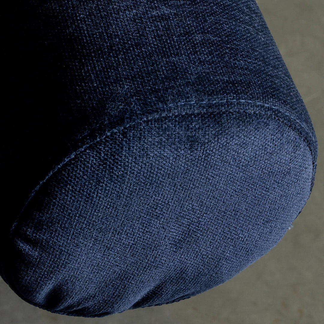 SAUVEUSE COMMANDES NAVY TEXTURED VELOUR CLOSE UP