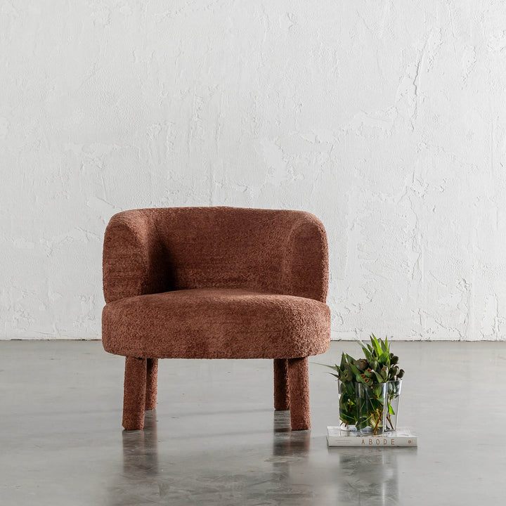 SEVILLA CURVE ARMCHAIR  |  CARMEN RUST BOUCLE