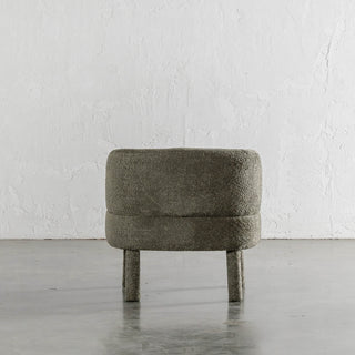 SEVILLA CURVE ARMCHAIR BACKVIEW  |  MANGROVE LEAF BOUCLE