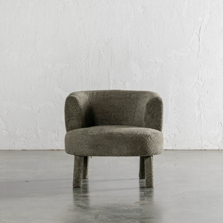 SEVILLA CURVE ARMCHAIR UNSTYLED |  MANGROVE LEAF BOUCLE