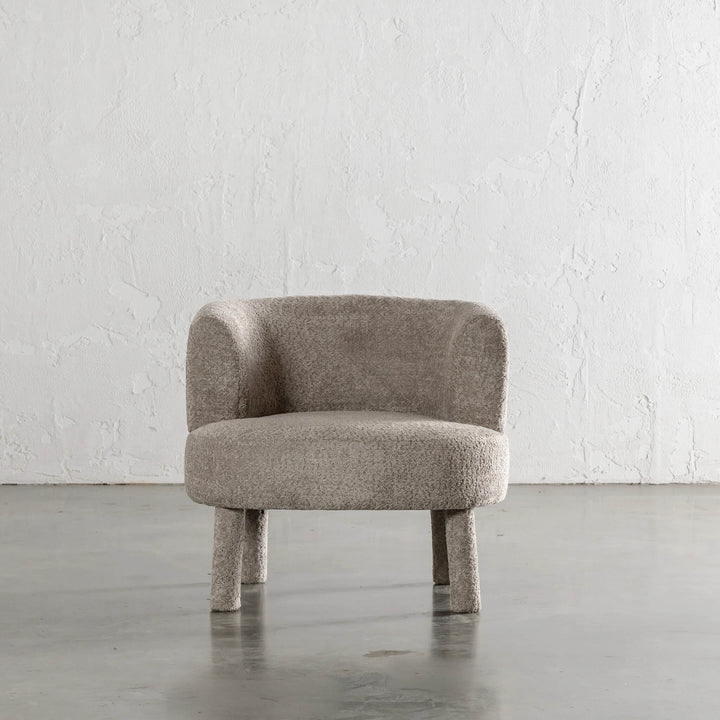 SEVILLA CURVE ARMCHAIR UNSTYLED |  SAHARA DUNE BOUCLE