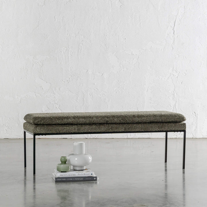 SEVILLA MODERNA BENCH  |  MANGROVE LEAF BOUCLE