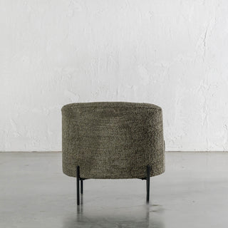SEVILLA MODERNA TUB CHAIR BACK VIEW  |  MANGROVE LEAF BOUCLE