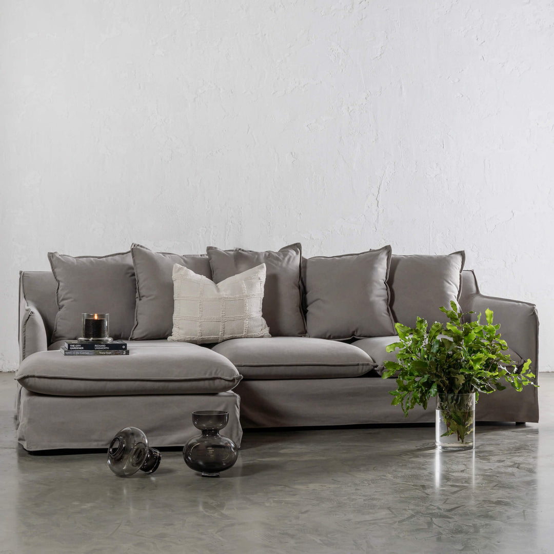 EXTRA FULL SET SOFA COVER  |  SEVILLA SLIP COVER MODULAR  |  OYSTER LINEN