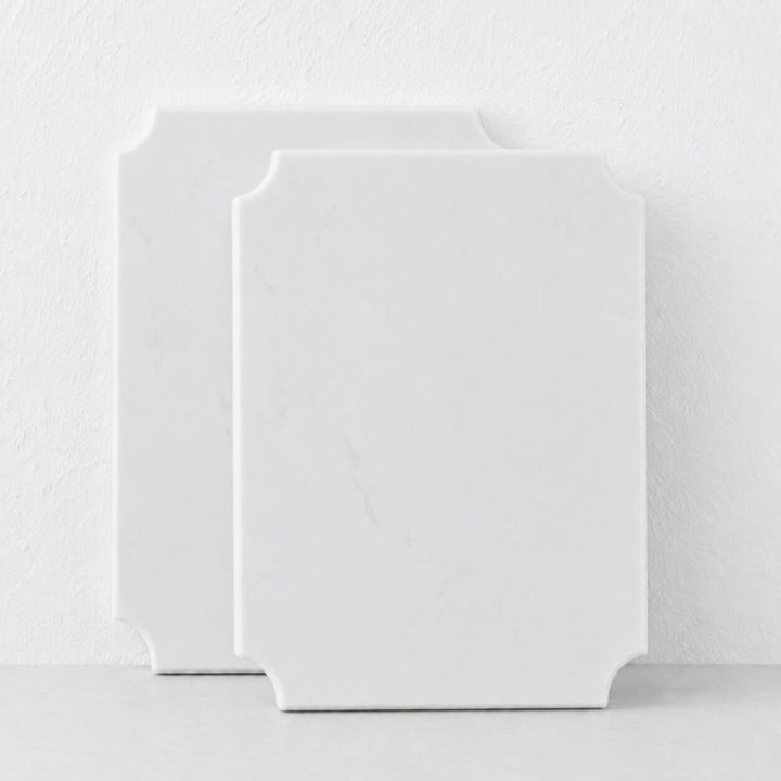 SOCIETY HOME  | MARGOT SERVING BOARD BUNDLE X2 |  48CM  |  ASH GREY + WHITE MARBLE