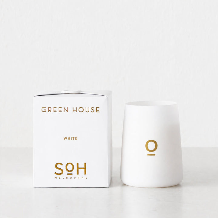 SOH MELBOURNE  |  SOY WAX CANDLE  |  GREENHOUSE MATTE WHITE