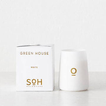 SOH MELBOURNE  |  SOY WAX CANDLE  |  GREENHOUSE MATTE WHITE
