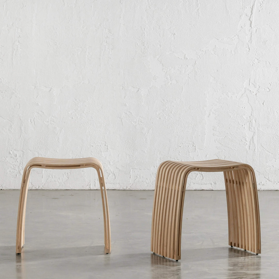 SORENSEN BAMBOO SLATTED STOOL