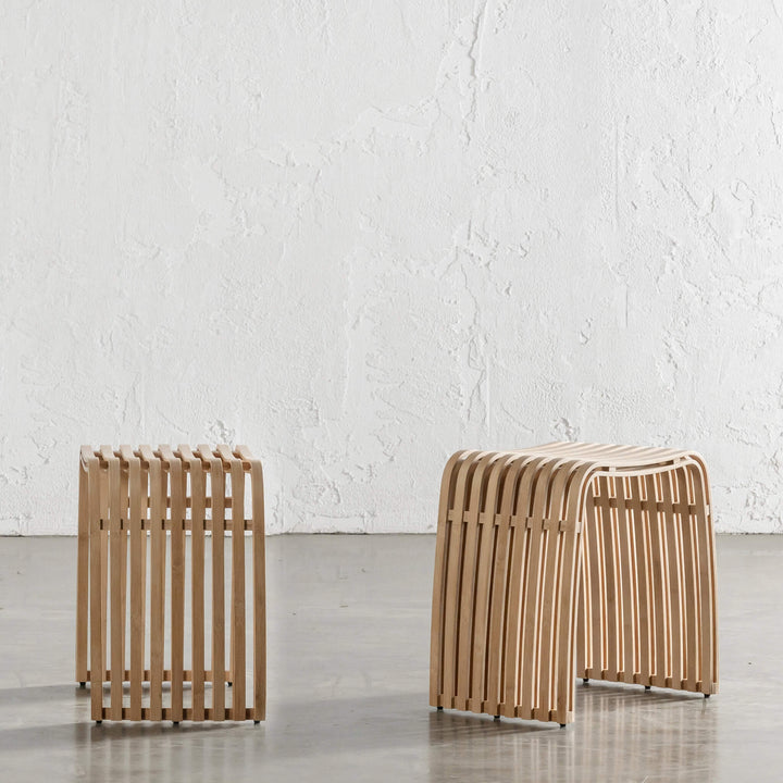 SORENSEN BAMBOO SLATTED STOOL