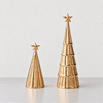 SPARKLE TREE SCULPTURE  |  27CM + 42CM  |  GOLD