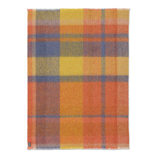 ST ALBANS ALPACA THROW RUG  |  DERBY | YELLOW + ORANGE + BLUE