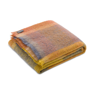 ST ALBANS ALPACA THROW RUG  |  DERBY | YELLOW + ORANGE + BLUE
