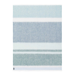 ST ALBANS ALPACA THROW RUG  |  WHITEHAVEN BLUE WHITE