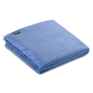 ST ALBANS MOHAIR THROW RUG  |  BONDI BLUE