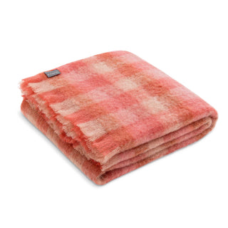 ST ALBANS MOHAIR THROW RUG  |  JAZZ PINK