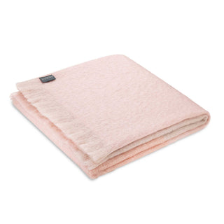 ST ALBANS MOHAIR THROW RUG  |  LEXIE PINK