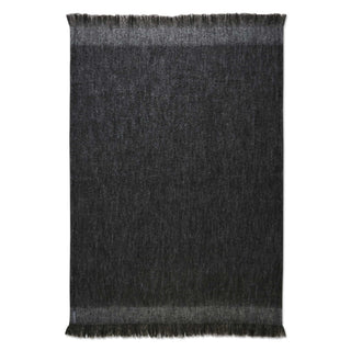 ST ALBANS MOHAIR THROW RUG  |  MAGGIE CHARCOAL GREY