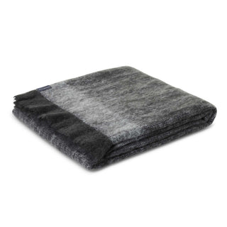 ST ALBANS MOHAIR THROW RUG  |  MAGGIE CHARCOAL GREY