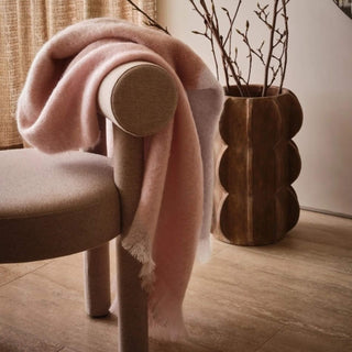 ST ALBANS MOHAIR THROW RUG  |  LEXIE PINK