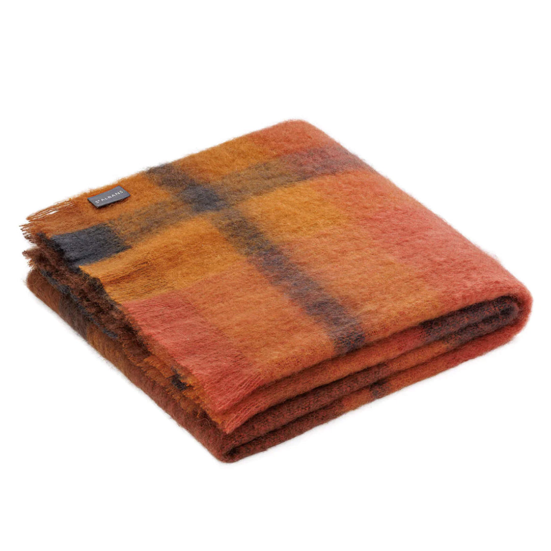 ST ALBANS MOHAIR THROW RUG  |  BANJO