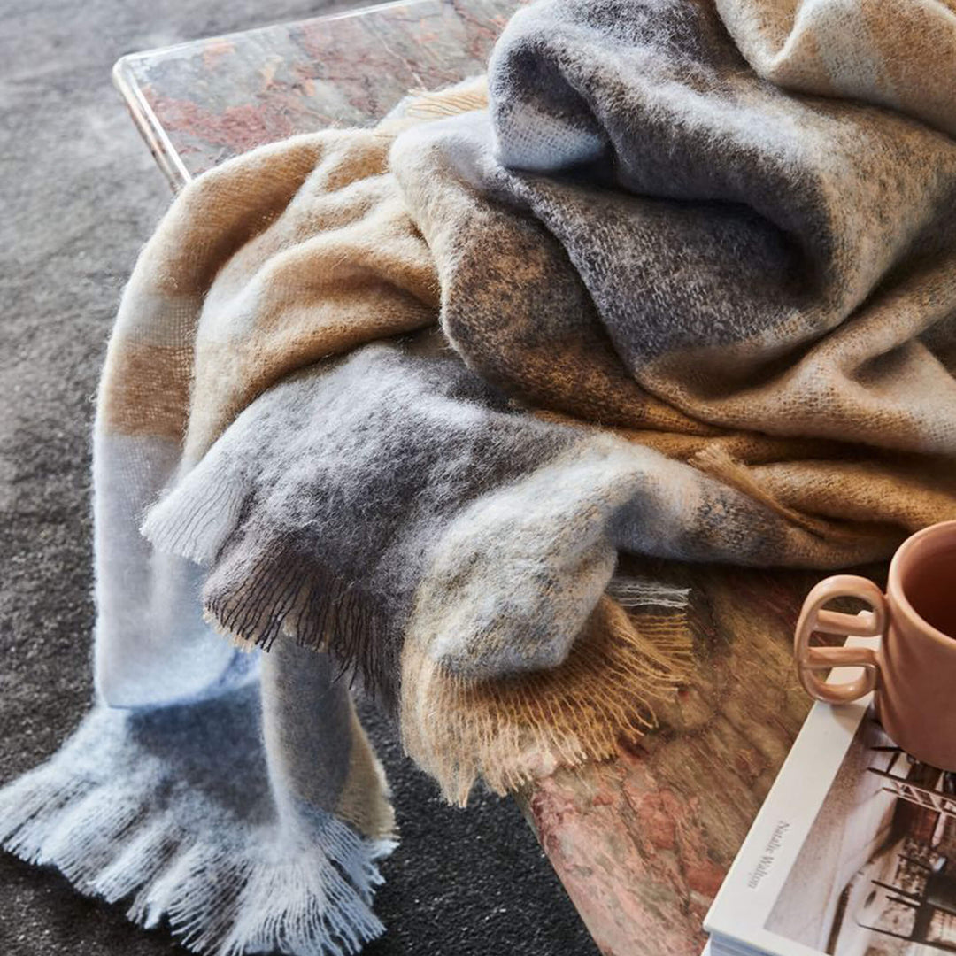 ST ALBANS MOHAIR THROW RUG  |  DRYSDALE