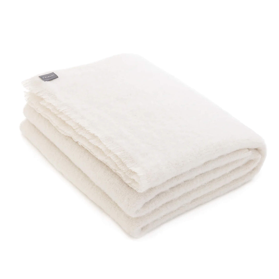 ST ALBANS ALPACA THROW RUG  |  OYSTER