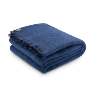 ST ALBANS ALPACA BLANKET THROW  |  ATLANTIC NAVY BLUE